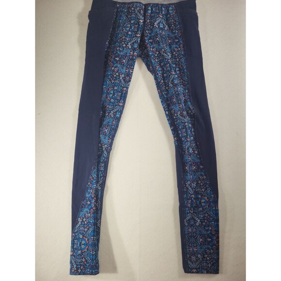 Athleta High Rise Tapestry Chaturanga To Town Tight Blue Gray Leggings Size XS - Picture 1 of 4